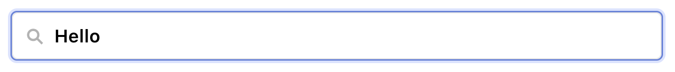 Search bar in Observable with the word 'Hello' entered.